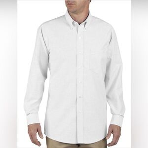 Dickies White Long Sleeve Work, school Shirt. 18-18 1/2. NWT. Bundle accepted.